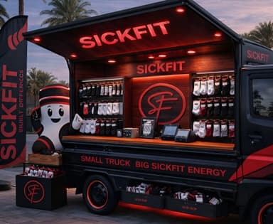 The world's first and smallest SickFit sock truck